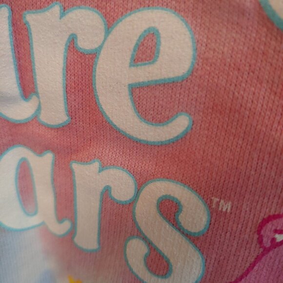 NWOT CARE BEARS TIE DIE Sweatshirt Cheer Your Heart Out rainbow 2021 - Picture 6 of 12